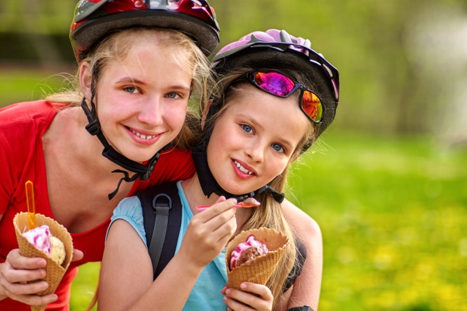 Was wäre eine Radtour ohne Eis-Pause zischendurch? Nicht halb so schön! Gerade die Kinder genießen das sehr! (#2)
