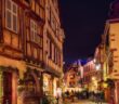 Fachwerkhäuser im Elsaß: Ziel für eine romantische Radwanderung.